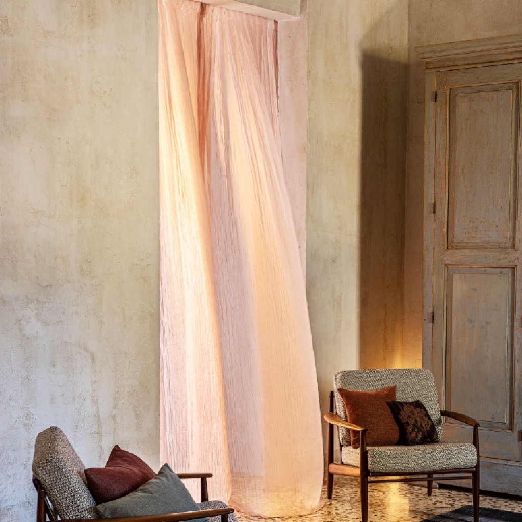 per soggiorno camera da letto balcone Arancione Tende con motivo stampato Newhashiqi rosa. 