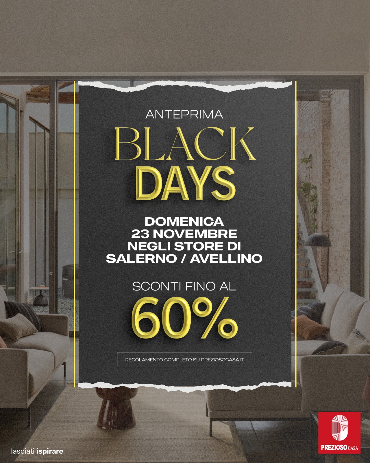 Anteprima Black Days 23 Novembre